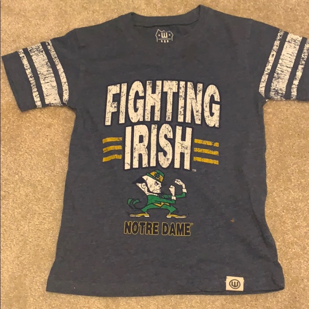 Lot of Boys Notre dame shirts